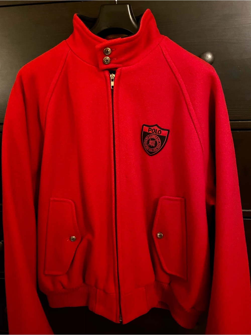 Polo Ralph Lauren Vintage Shield Logo Men's Red Jacket! - Super Rare!